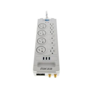 Forza - Surge protector - AC 110/220 V - 11 Tomas de Corriente - NEMA 3USB 5ft WH