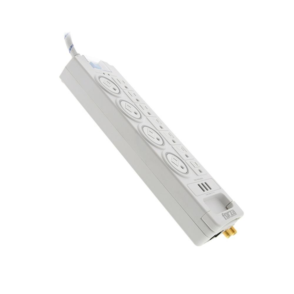 Forza - Surge protector - AC 110/220 V - 11 Tomas de Corriente - NEMA 3USB 5ft WH