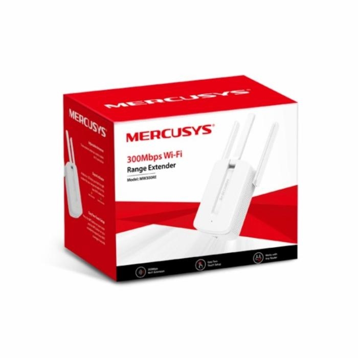 Mercusys MW300RE - Extensor de rango Wi-Fi - Wi-Fi - 2.4 GHz - instalable en pared