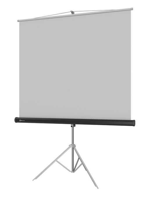 Klip Xtreme KPS-104 - Pantalla de proyección con trípode - 120" (305 cm) - 4:3 - Blanco mate - blanco