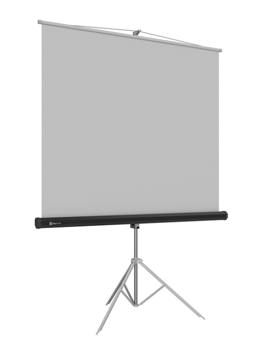 Klip Xtreme KPS-104 - Pantalla de proyección con trípode - 120" (305 cm) - 4:3 - Blanco mate - blanco