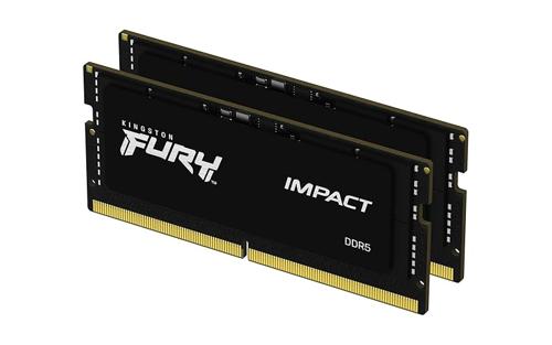 Memoria RAM Kingston FURY Impact  DDR5 32GB, SO DIMM de 262 contactos, 4800 MHz / PC5-38400, CL38
