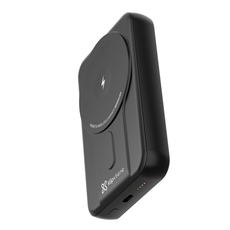 Klip Xtreme - Power bank - 24 pin USB-C - Lithium polymer - Para Smartphones - Wireless Charg 10.000 mAh
