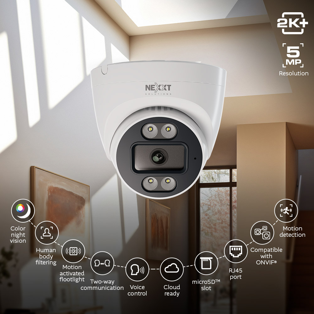 Nexxt Solutions Home - Turret cam 2K RJ45