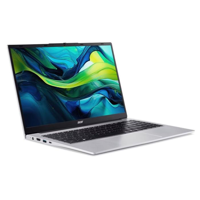Acer Aspire Lite - Notebook - 15" - AMD Ryzen 5 6600H / 4.3 GHz - 16 GB - DDR5 SDRAM - 512 GB SSD - AMD Radeon - Windows 11 Home - Silver Spa