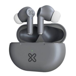 Klip Xtreme - True wireless earphones - Para Phone / Para Portable electronics / Para Tablet - Wireless - 17Hrs IPX Gray