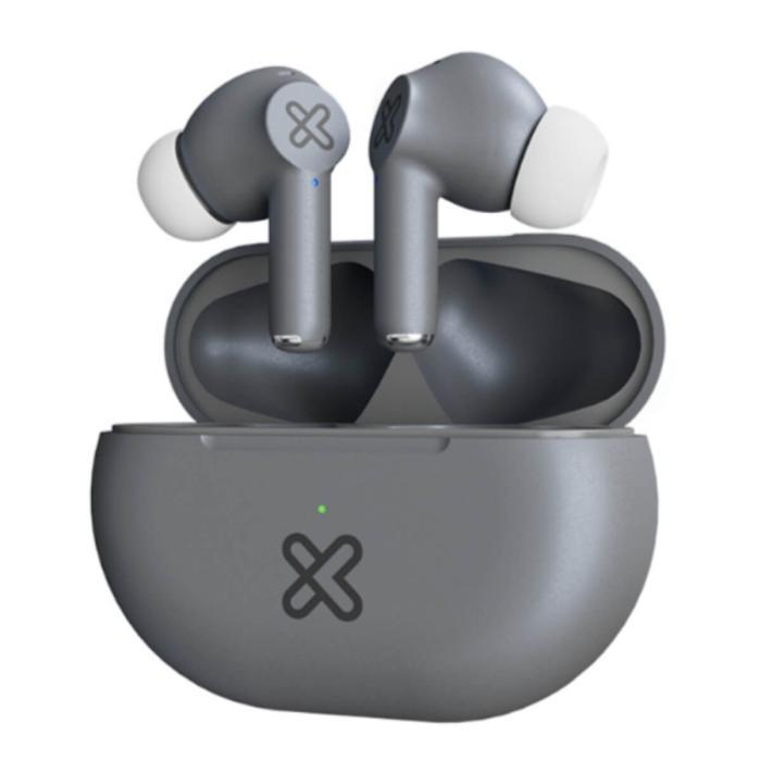 Klip Xtreme - True wireless earphones - Para Phone / Para Portable electronics / Para Tablet - Wireless - 17Hrs IPX Gray