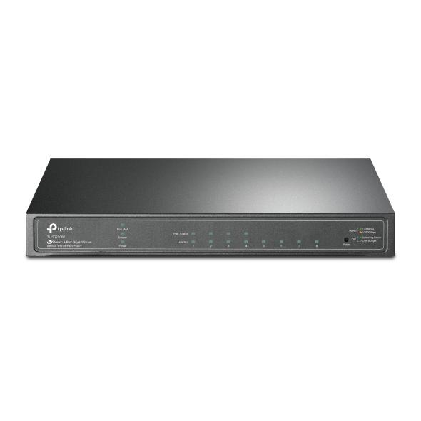 TP-Link JetStream TL-SG2008P - V1 - conmutador - inteligente - 4 x 10/100/1000 + 4 x 10/100/1000 (PoE+) - sobremesa - PoE+ (62 W)