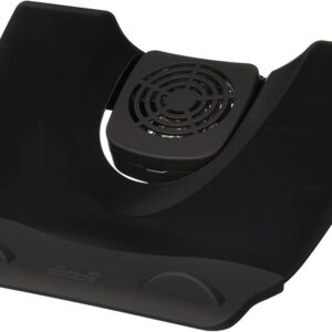 Klip Xtreme KNS-110B Notebook Stand / Cooling Station - Soporte para ordenador portátil - con concentrador USB de 4 puertos, ventilador de refrigeración - 17" - negro