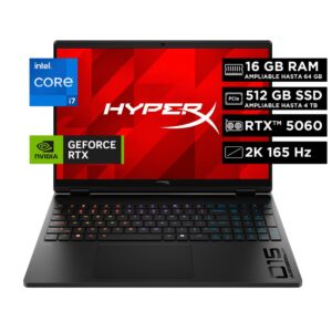 HP HyperX OMEN 15-ga0001la - Notebook - 15.3" - 1920 x 1200 - Intel Core i7 14650HX / 5.2 GHz - 16 GB - DDR5 SDRAM - 1 TB SSD - NVIDIA GEFORCE RTX 5060 - Windows 11 Home Single Language - Spanish - 1-year warranty