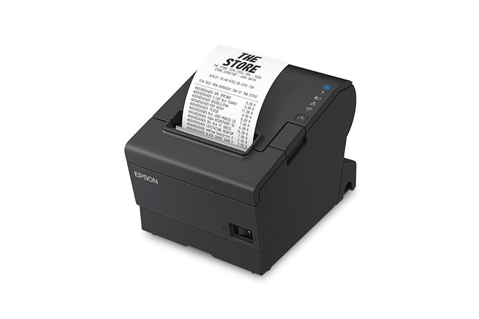 Epson OmniLink TM-T88VII - Impresora de recibos - línea térmica - Rollo (7,95 cm) - 180 ppp - hasta 500 mm/segundo - USB, LAN - cortador - negro
