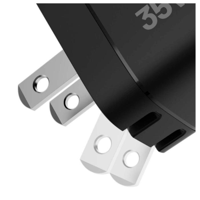 Klip Xtreme - Power converter / charger - 35 Watt - 24 pin USB-C / 9 pin USB Type A - Cellular phone / Tablet - Wall - Para Smartphones, tablets, small devices