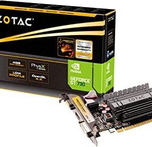 ZOTAC GeForce GT 730 Zone Edition 4GB DDR3 PCI Express 2.0 x16 (x8 lanes) Graphics Card-ZT-71115-20L - Semi Nueva