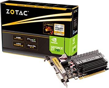 ZOTAC GeForce GT 730 Zone Edition 4GB DDR3 PCI Express 2.0 x16 (x8 lanes) Graphics Card-ZT-71115-20L - Semi Nueva