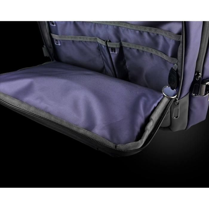 Primus Gaming - Notebook carrying backpack - 17" - 100% polyester - black and purple