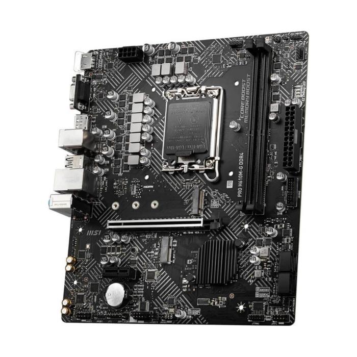 MSI - 824142357712 - Motherboard - Micro ATX - LGA1700 Socket - Intel H610 - para Core i9 / para Core i7 / para Core i5 / para Core i3 / para Celeron / para Pentium - Intel HD Graphics