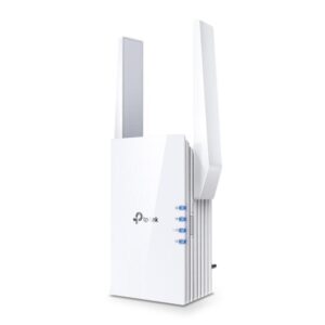 TP-Link RE505X - Extensor de Red Wi-Fi 6 AX1500 - 300 Mbps a 2.4GHz + 867Mbps a 5GHz-2 × antenas externas - 1 × puerto de 10/100 Mbps - enchufado a la pared