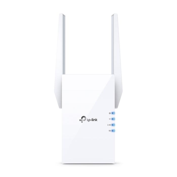 TP-Link RE505X - Extensor de Red Wi-Fi 6 AX1500 - 300 Mbps a 2.4GHz + 867Mbps a 5GHz-2 × antenas externas - 1 × puerto de 10/100 Mbps - enchufado a la pared