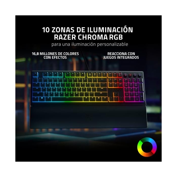 Razer - Keyboard - Wired - Ornata V3 Low Profil