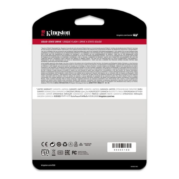 Kingston A400 - SSD - 960 GB - interno - 2.5" - SATA 6Gb/s