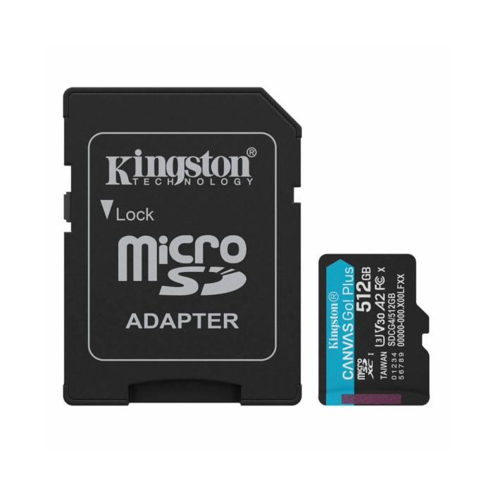 Kingston - Flash memory card - microSDHC - 512GB microSDXC Canvas Go Plus