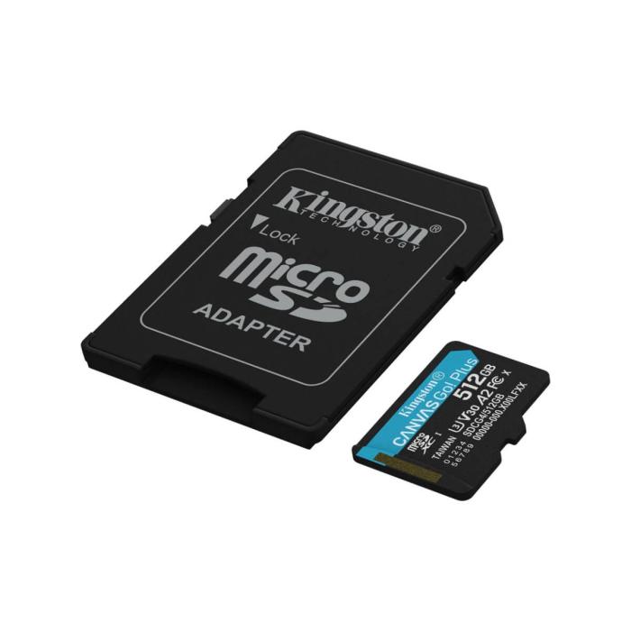 Kingston - Flash memory card - microSDHC - 512GB microSDXC Canvas Go Plus