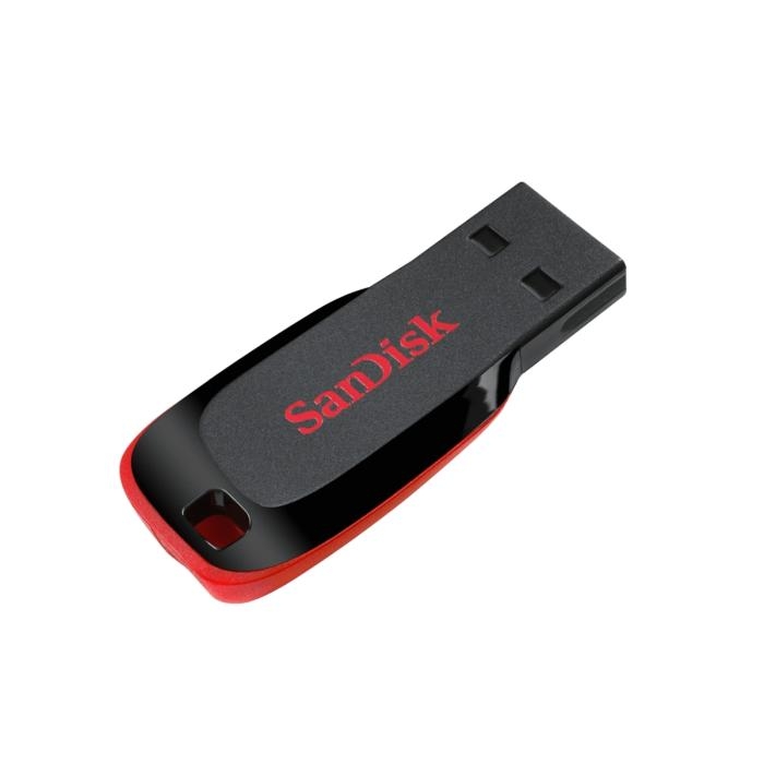 SanDisk Cruzer Blade - Unidad flash USB - 32 GB - USB 2.0 - rojo, negro elegante