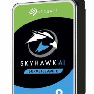 Seagate SkyHawk AI ST8000VE001 - Disco duro - 8 TB - interno - 3.5" - SATA 6Gb/s - búfer: 256 MB - con Recuperación de datos Seagate Rescue de 3 años