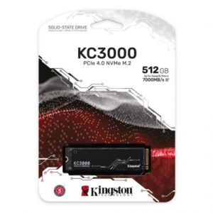 Kingston KC3000 - SSD - 512 GB - interno - M.2 2280 - PCIe 4.0 (NVMe) - para Intel Next Unit of Computing 12 Pro Kit - NUC12WSKi5