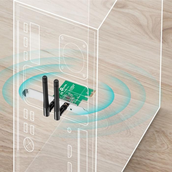 P.RED WIFI TP-LINK 300M PCI ANT DESMONTA