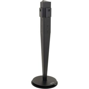 Torre de energía móvil y estación de carga USB Safe-IT de 5 puertos de Tripp Lite: USB-C de 60 W, 4 USB-A, 6 5-15R, carga inalámbrica, 1000 julios, cable de 3 m (10 pies), protección antimicrobiana - TLM610CPAM