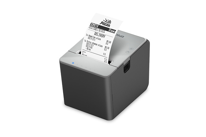 Epson OmniLink TM-L100 - Impresora de recibos - línea térmica - rollo 8 cm - 203 x 203 ppp - hasta 170 mm/segundo - serial, USB, LAN - cortador - negro Epson
