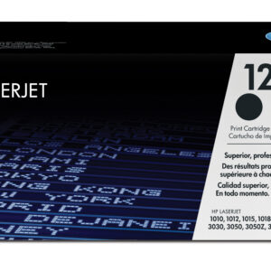 HP 12A - Negro - original - LaserJet - cartucho de tóner (Q2612A) - para LaserJet 1010, 1012, 1015, 1018, 1020, 1022, 3015, 3020, 3030, 3050, 3052, 3055, M1005