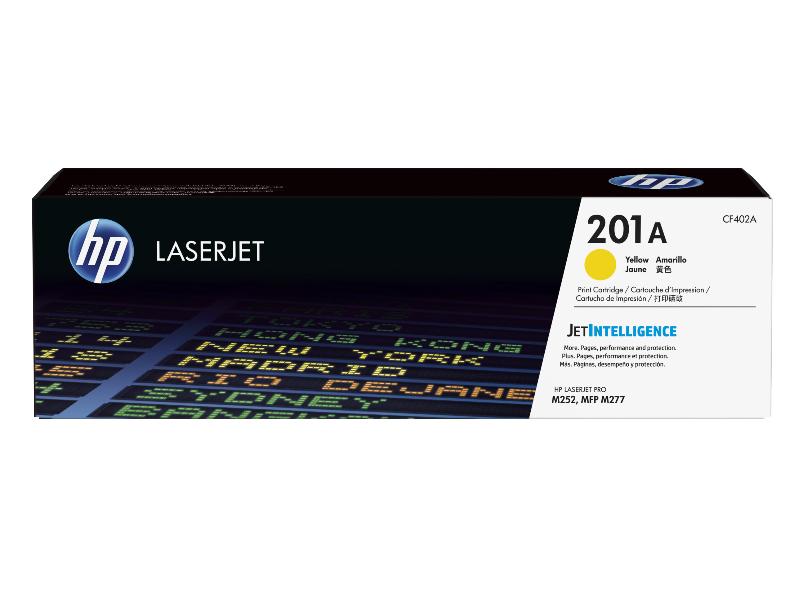 HP 201A - Amarillo - original - LaserJet - cartucho de tóner (CF402A) - para Color LaserJet Pro M252dn, M252dw, M252n, MFP M277c6, MFP M277dw, MFP M277n