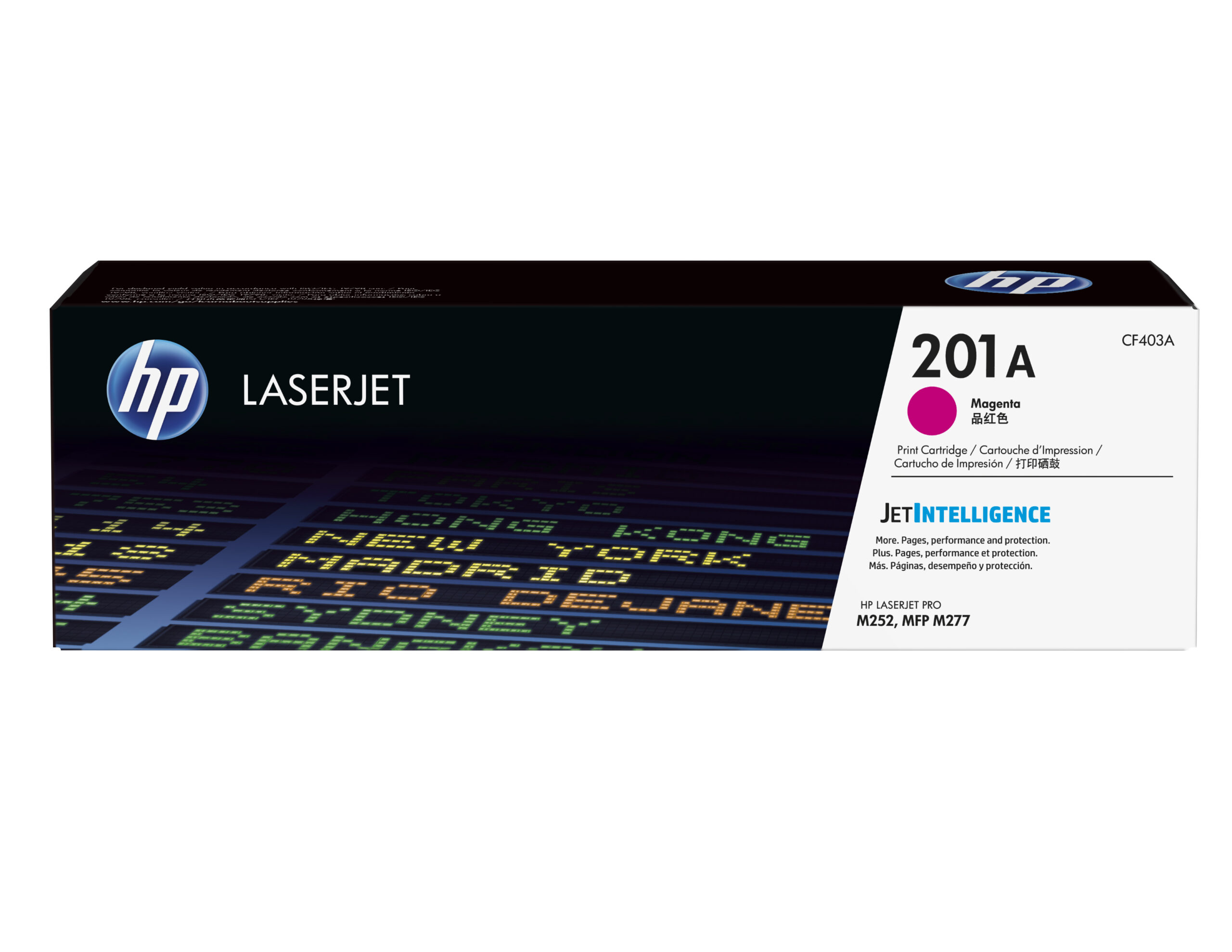 HP 201A - Magenta - original - LaserJet - cartucho de tóner (CF403A) - para Color LaserJet Pro M252dn, M252dw, M252n, MFP M277c6, MFP M277dw, MFP M277n
