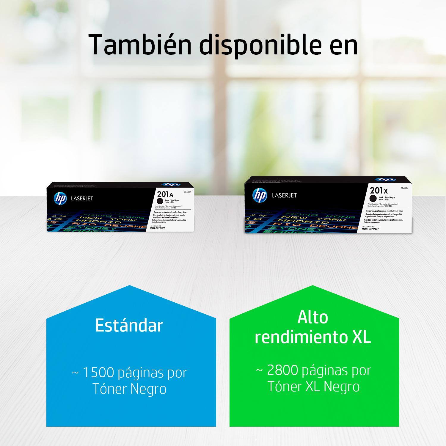 HP 201A - Negro - original - LaserJet - cartucho de tóner (CF400A) - para Color LaserJet Pro M252dn, M252dw, M252n, MFP M277c6, MFP M277dw, MFP M277n