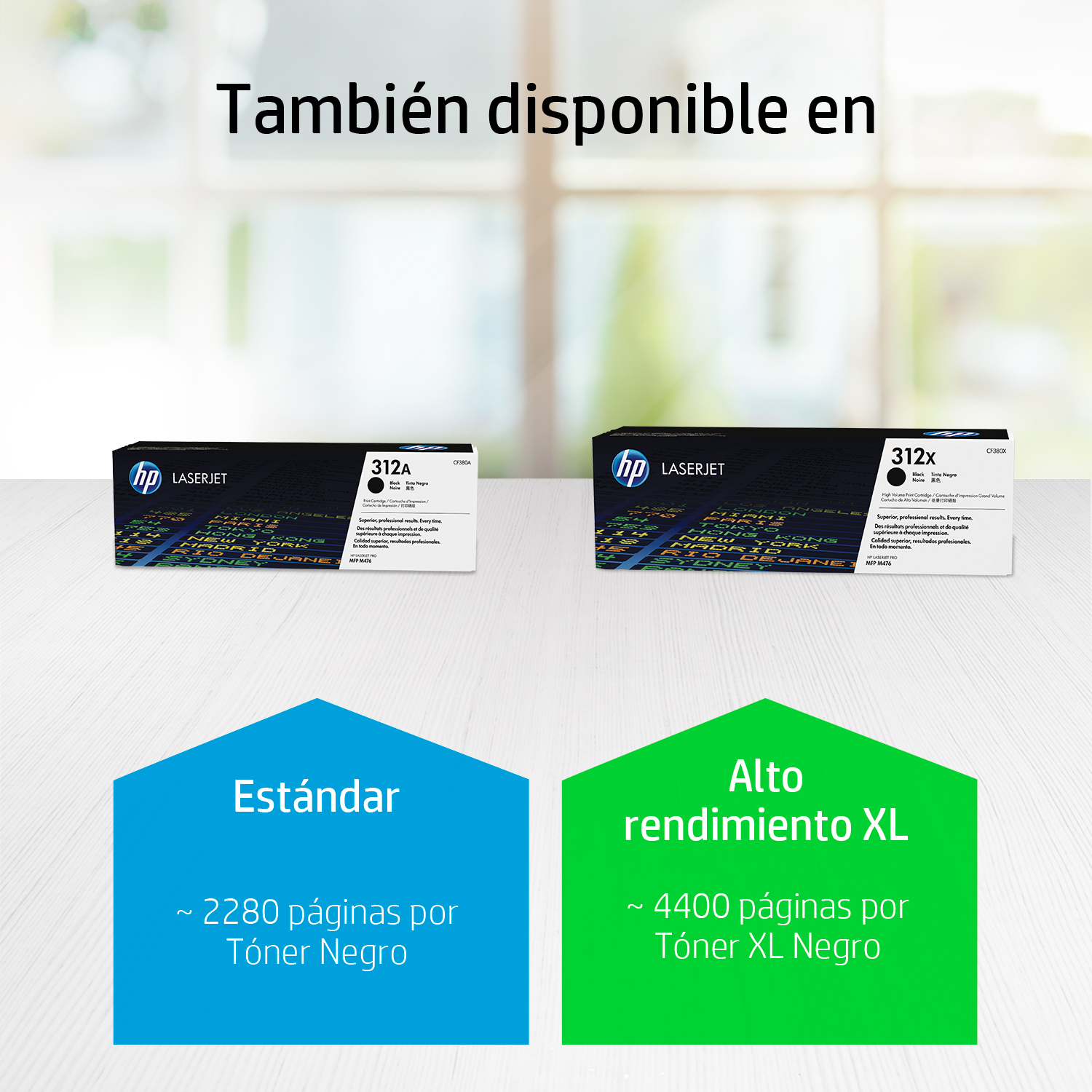 HP 312A - Negro - original - LaserJet - cartucho de tóner (CF380A) - para Color LaserJet Pro MFP M476dn, MFP M476dw, MFP M476nw