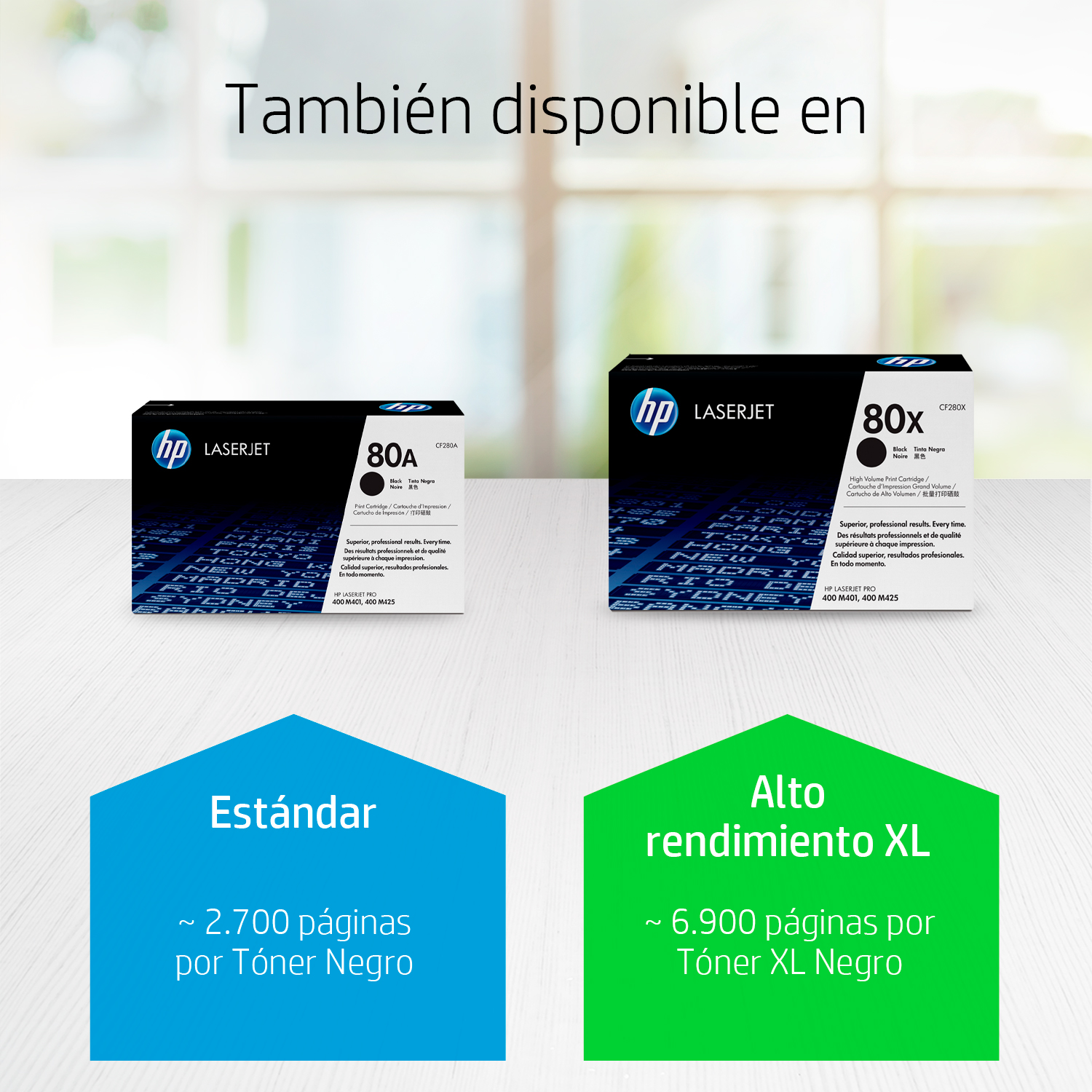 HP 80X - Alto rendimiento - negro - original - LaserJet - cartucho de tóner (CF280X) - para LaserJet Pro 400 M401, MFP M425