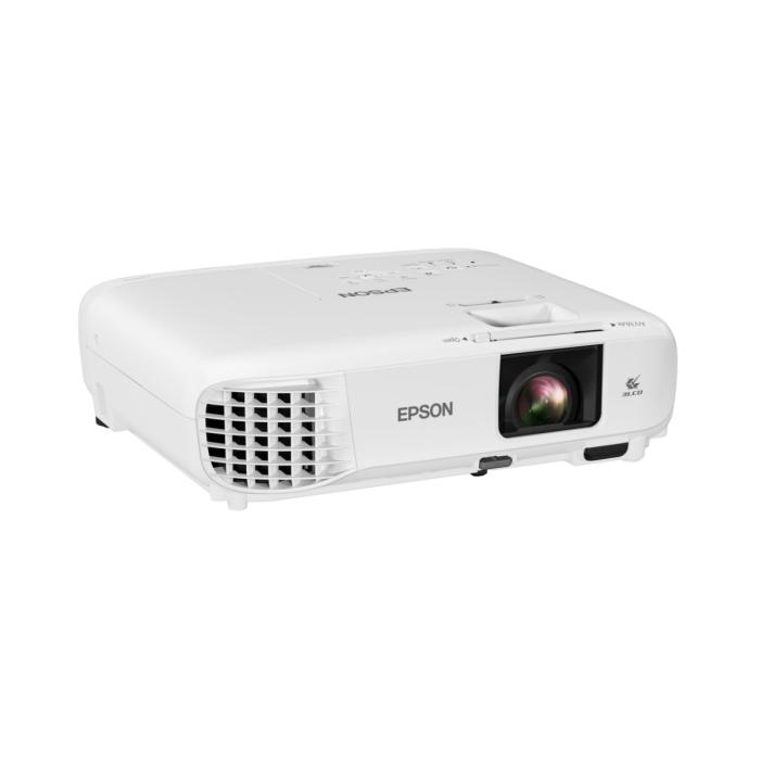 Epson PowerLite 118 - Proyector 3LCD - portátil - 3800 lúmenes (blanco) - 3800 lúmenes (color) - XGA (1024 x 768) - 4:3 - LAN