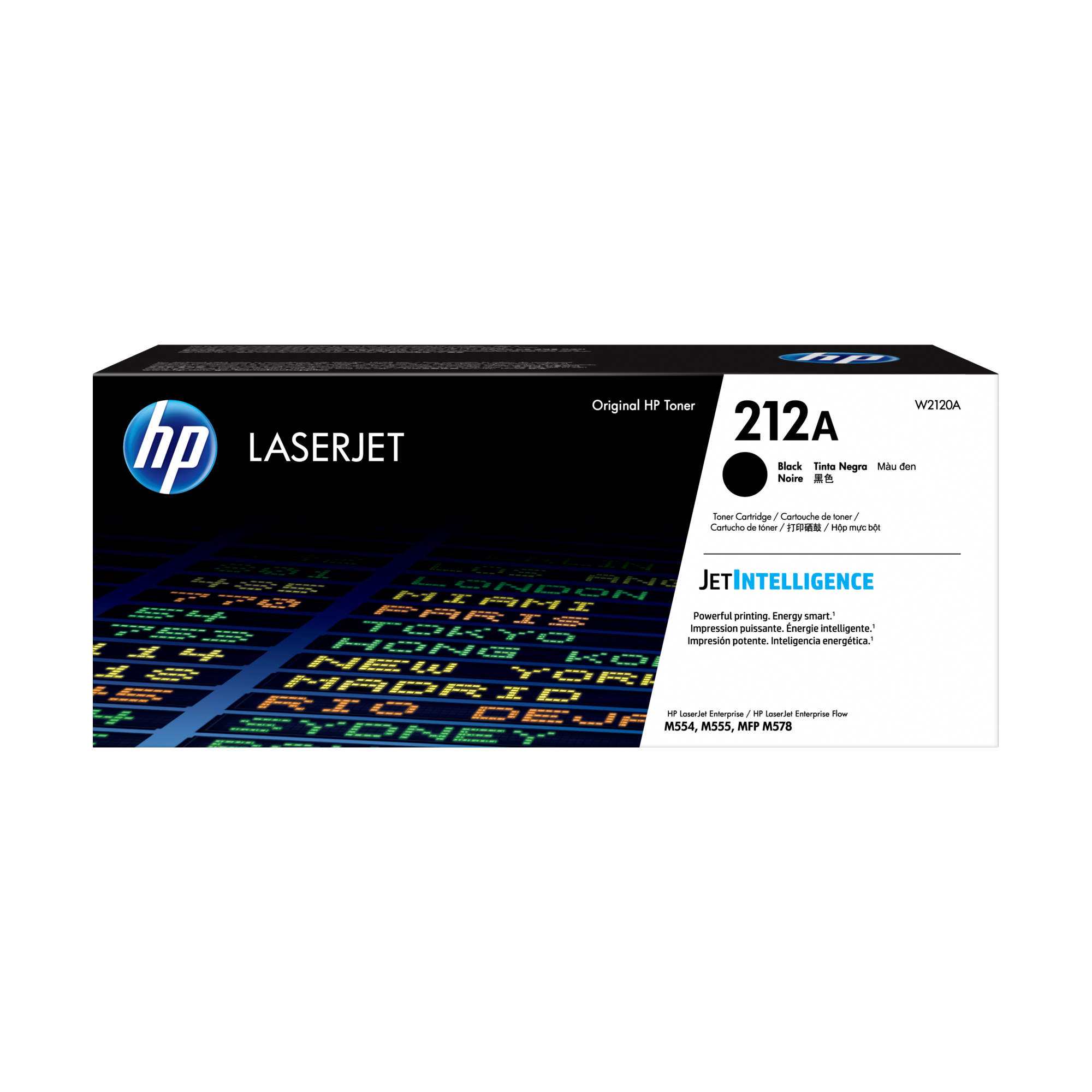 HP 212A - Negro - original - LaserJet - cartucho de tóner (W2120A) - para Color LaserJet Enterprise M555, MFP M578; LaserJet Enterprise Flow MFP M578