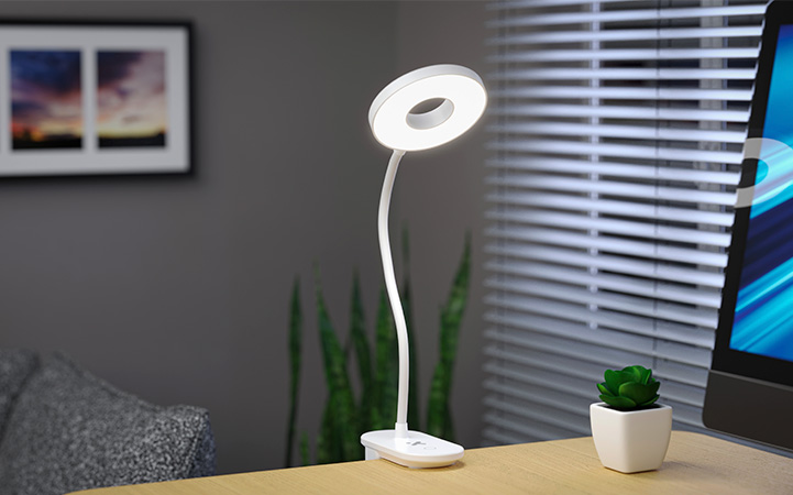 Xtech - Rechargeable Desk LED Clip Lamp - XTA-703