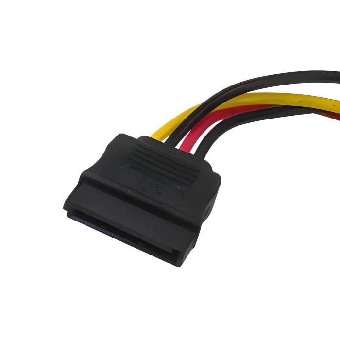 Xtech - Serial cable - 15 cm - 15 pin Serial ATA power - 15 pin Serial ATA power - PC card adapter