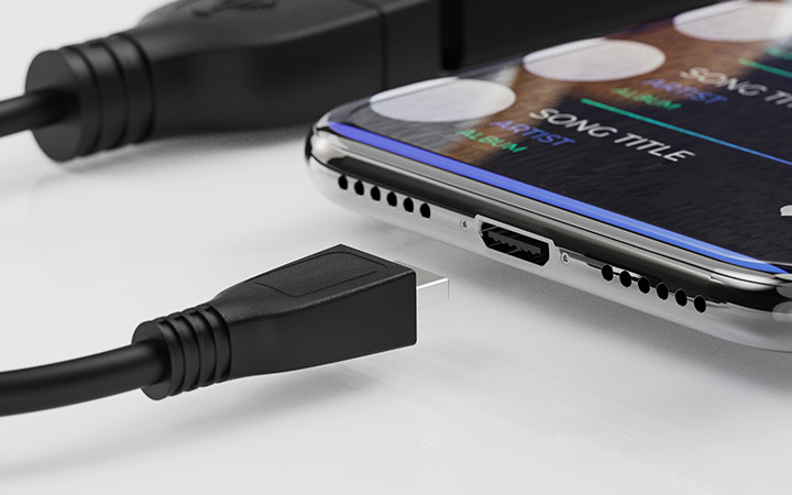 Xtech - USB cable - 5 pin Micro-USB Type B - 4 pin USB Type B - Black - XTC-368