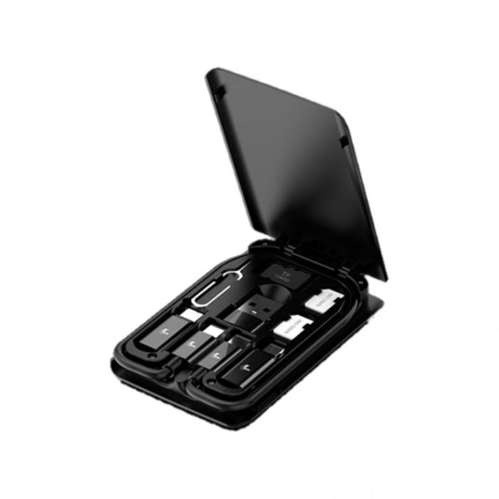 Xtech - USB type C Cable Kit - 24 pin USB-C - USB type C w adpt USB A - Micro USB - Lightning - 29 cm - Black - XTC-570