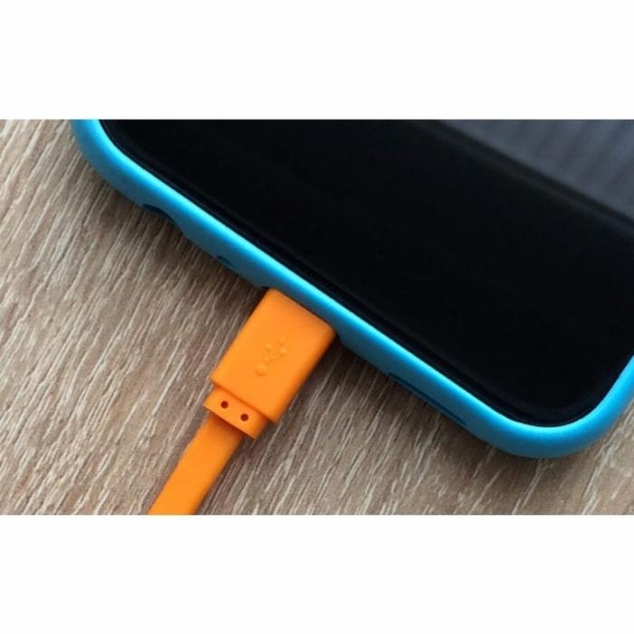 Xtech XTG-231 - Cable USB - USB (M) a Micro-USB tipo B (M) - USB 2.0 - 5 V - 2.4 A - 1 m - plano - negro, blanco, azul, verde, naranja (paquete de 10)