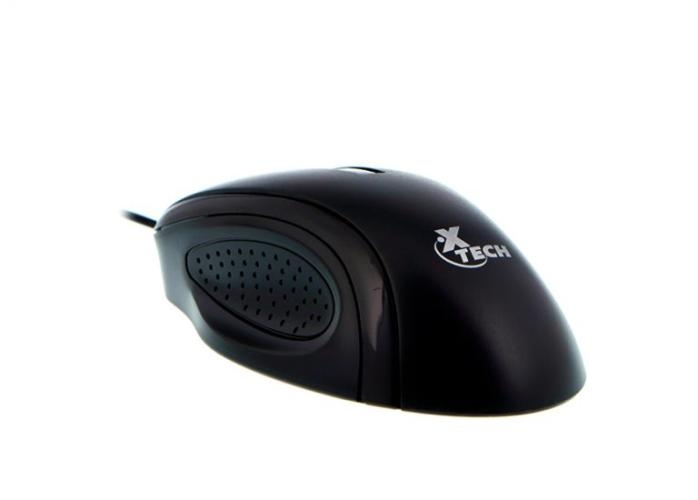 XTech XTM-175  - Ratón - USB - Cableado - Negro - Optico