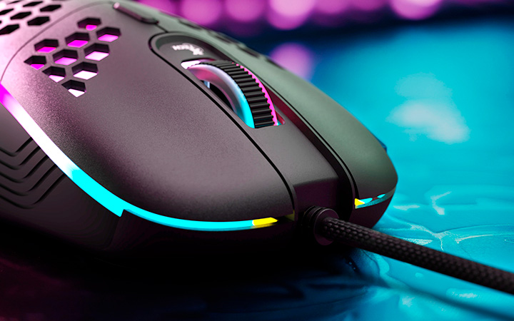 Xtech - XTM-620 - Mouse - USB - Wired - Black - Gaming 7 button Honeycomb