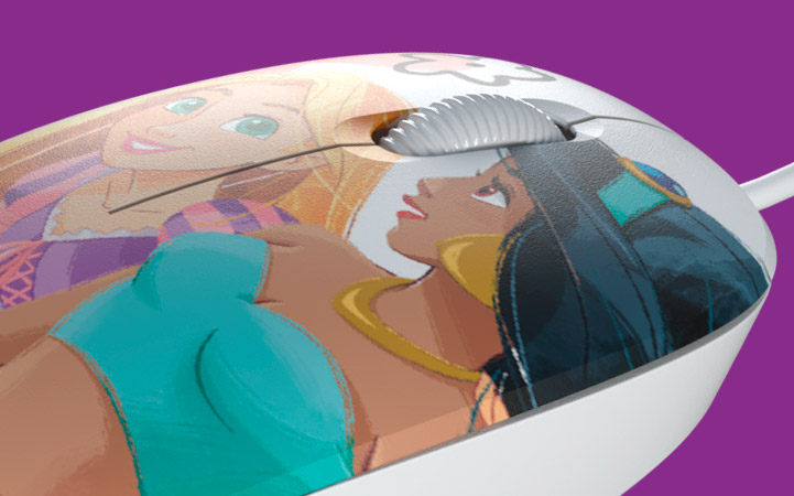 Xtech - XTM-D406PS - Mouse - USB - Wired - Disney Princess