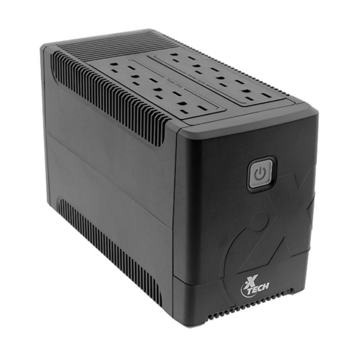 Xtech - Battery backup - Line interactive - 375 Watt - 750 VA - AC 110/120 V - 8 outlets XTP-751