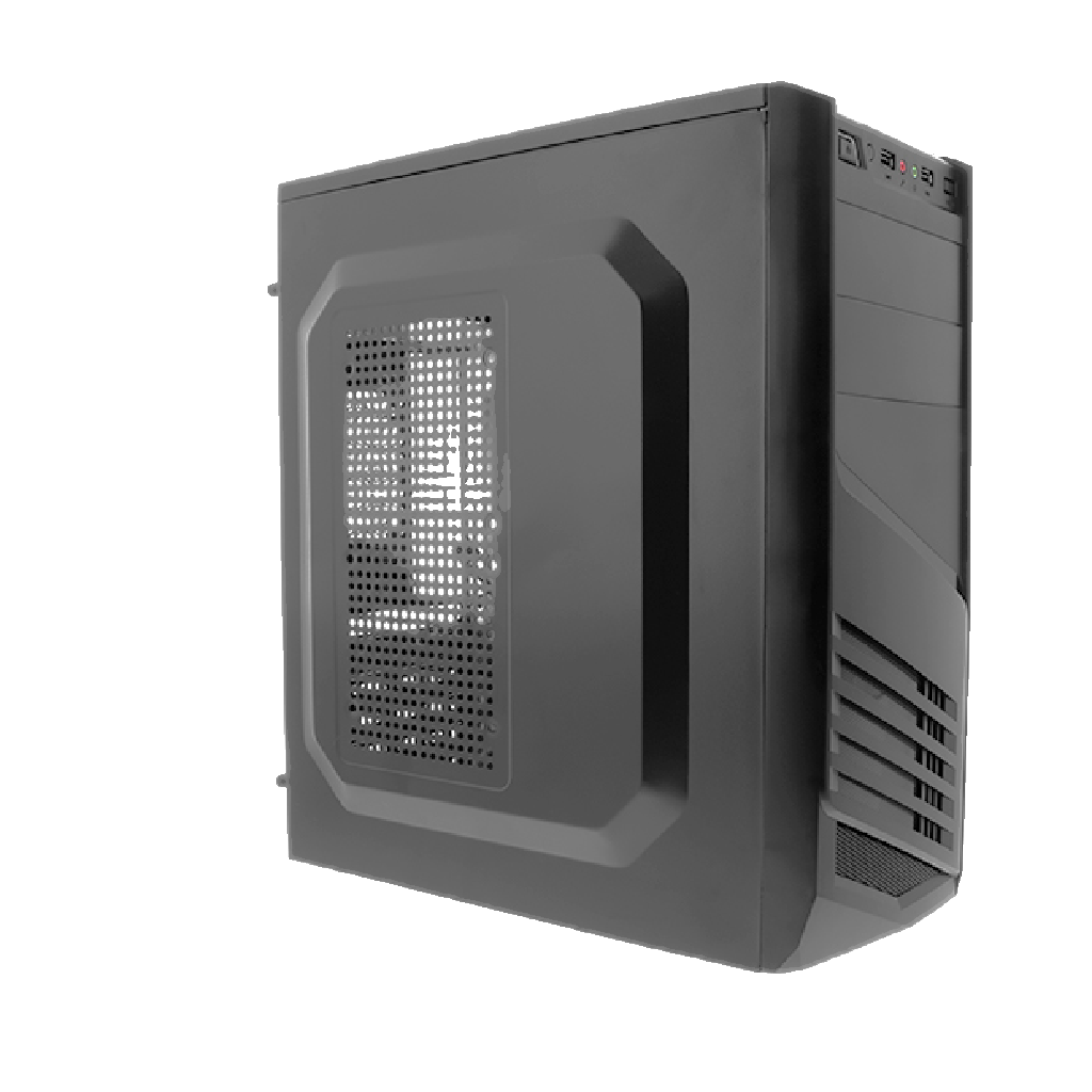Xtech - Desktop - All black - ATX - pc case 600W ps